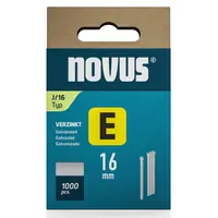 Гвоздеи за такер Novus с наклон 0°  тип J, 1.2x16 мм, стомана, 1000 бр.