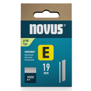Гвоздеи за такер Novus с наклон 0°  тип J, 1.2x19 мм, стомана, 1000 бр. - product - 076 SNL 283