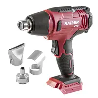 Пистолет за горещ въздух Raider акумулаторен  без батерия и зарядно, 20 V, 200 л/мин, 550 °C, RDP-SHG20