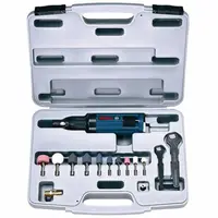 Пневматичен прав шлайф Bosch к-кт с аксесоари  290 W, 780 л/мин, 6.3 bar, 22 000 об./мин