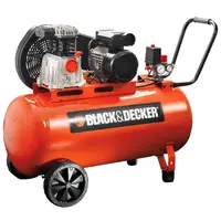 Електрически компресор с ремъчна предавка Black & Decker  2 к.с., 50 л, 220 л/мин, 10 bar, BD220-50-2