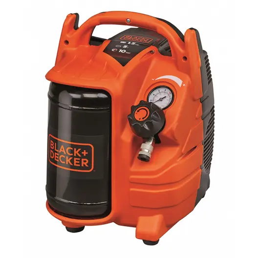 Електрически безмаслен компресор Black & Decker  1.5 к.с., 5 л, 180 л/мин, 8 bar, BD195/6-MY