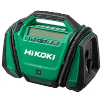 Компресор HiKOKI - Hitachi за помпане на гуми  без батерия и зарядно, 18 V, 328x185x259 мм, 11 bar, UP18DA