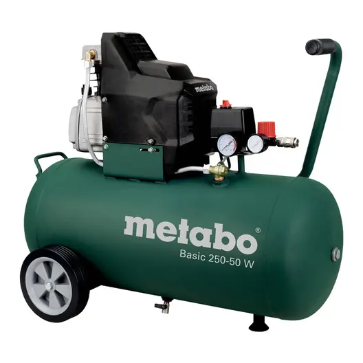 Електрически компресор Metabo  2 к.с., 50 л, 200 л/мин, 8 bar, SB Basic