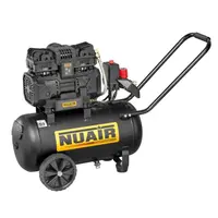 Електрически безшумен безмаслен компресор NUAIR  1.5 к.с., 24 л, 160 л/мин, 8 bar, Siltek TB 24