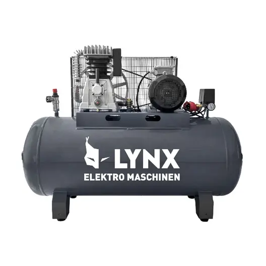 Електрически компресор с ремъчна предавка LYNX Elektro Maschinen  4 к.с., 270 л, 480 л/мин, 9 bar, E 501/10/270