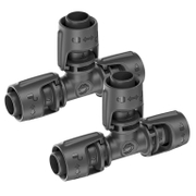 Съединител на маркучи Gardena троен за капково напояване  1/2 , 13 мм, 2 бр. - product - 079 GRD 050