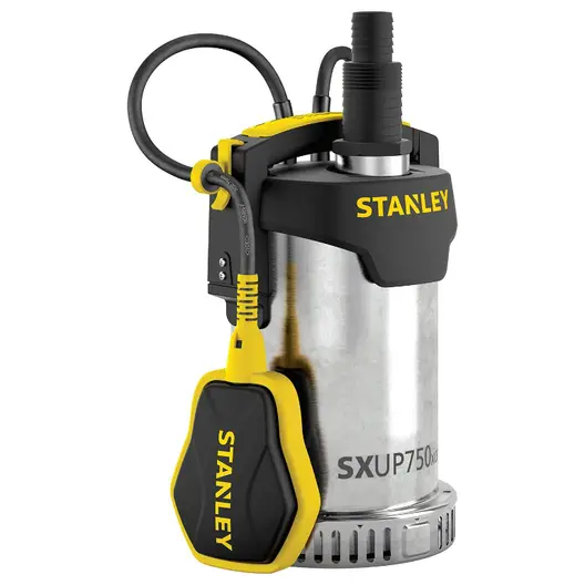 Потопяема дренажна помпа Stanley за чиста или леко замърсена вода  11 м3/ч, 8.5 м, 1 ", SXUP750XCE