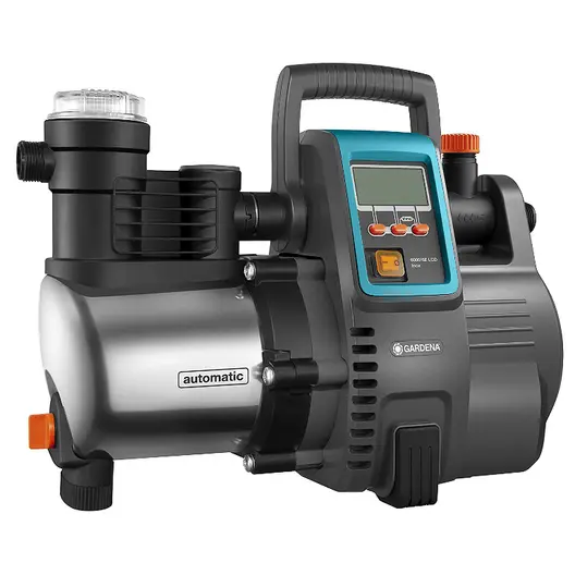 Хидрофорна помпа Gardena с електронен пресостат  8 м, 6 м3/ч, 55 м, 1 ", Premium 6000/6E LCD Inox