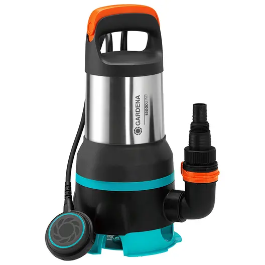 Потопяема дренажна помпа Gardena за мръсна вода  15 м3/ч, 7 м, 1 1/2 ", Clear/Dirty Water 15000