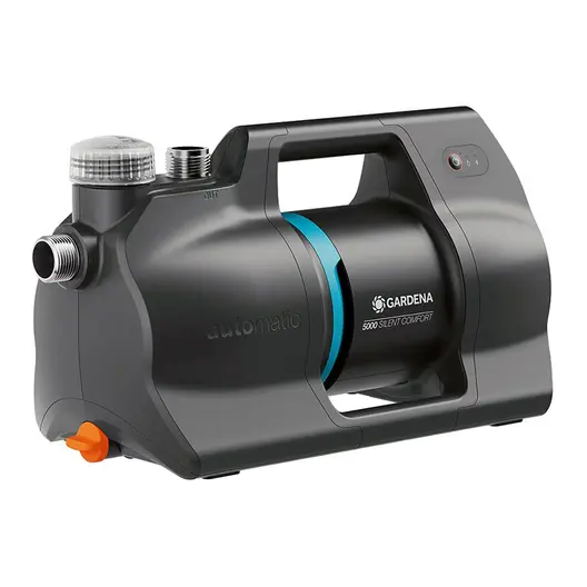 Хидрофорна помпа Gardena с електронен пресостат безшумна  8 м, 5 м3/ч, 43 м, 5000 Silent Comfort