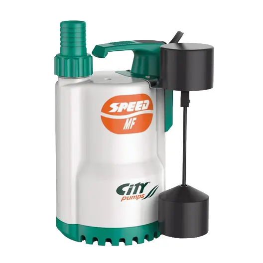 Потопяема дренажна помпа City Pumps за чиста или леко замърсена вода  1.2-15.6 м3/ч, 10-2 м, 1 1/4 ", SPEED 70M MF