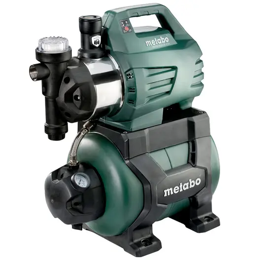 Хидрофорна помпа Metabo с електронен пресостат  8 м, 4.5 м3/ч, 24 л, 48 м, 1 ", HWW 4500/25 Inox