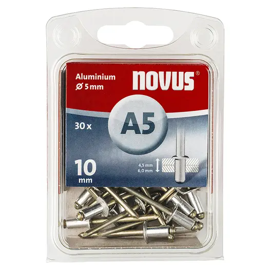 Попнит Novus със стандартна периферия  30 бр./опак., ф 4.8x10 мм