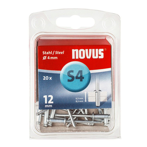 Попнит Novus неръждаем  ф 4x12 мм, 20 бр.