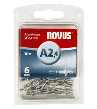 Попнит Novus със стандартна периферия  30 бр./опак., ф 2.4x6 мм