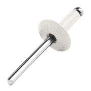 Попнит Bralo алуминиев с широка периферия  ф 4x12 мм, RAL 9010 - product - 081 VLT 119