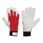 Ръкавици B-Wolf от агнешка кожа  размер 10, червено и бяло - product - 082 BSK 220