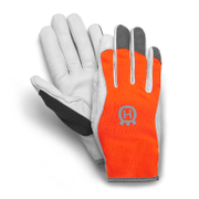 Ръкавици Husqvarna от козя кожа  размер 9, оранжево и бяло - product - 082 HSQ 824