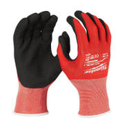 Ръкавици Milwaukee със защита от срязване ниво 1 топени в нитрил размер 10, черно и червено - product - 082 MLA 853