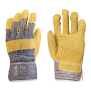 Ръкавици Coverguard докерски от телешки велур и плат размер 10, раирани, Eurostrong 204 - product - 082 PRV 076