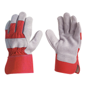 Ръкавици Coverguard докерски от телешки велур и плат размер 10, червени, Eurostrong 152H - product - 082 PRV 086