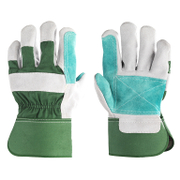 Ръкавици Coverguard докерски от телешки велур и плат размер 10, зелени, Eurostrong 154 - product - 082 PRV 102