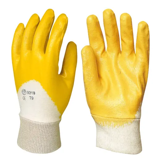 Ръкавици Coverguard нитрилни  размер 10, жълти, Eurostrong 9320
