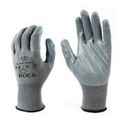 Ръкавици Lacuna топени в нитрил полиестерни размер 9, сиви, Roca - product - 082 PRV 191