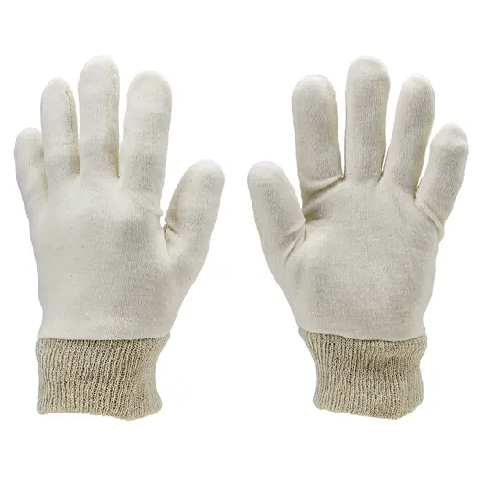 Ръкавици Coverguard памучни шити размер 9, екрю, Eurolite 4100