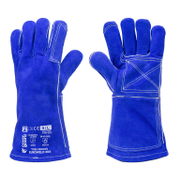 Ръкавици Coverguard за заварчици от телешки велур топлозащитни с подплата размер 10, 150 мм, сини, Euroweld 360 - product - 082 PRV 305