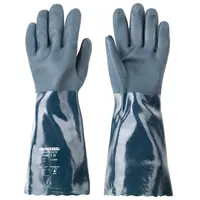 Ръкавици Coverguard PVC  размер 10, 400 мм, тъмносини, Eurochem 3740
