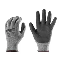 Ръкавици Coverguard топени в латекс полиестерни размер 11, черно и сиво, Simply Pro FG810L