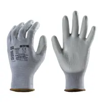 Ръкавици Coverguard топени в полиуретан полиестерни 6, сиви, Еurolite 13P105