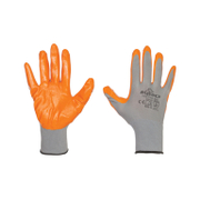 Ръкавици B-Wolf топени в латекс полиестерни размер 11, оранжево и сиво, Hold - product - 082 PRX 439