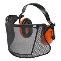 Предпазан шлем STIHL  с пластмасова мрежа с външни антифони черен, Economy