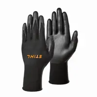 Ръкавици STIHL топени в нитрил полиестерни  размер 10, черни, Function SensoTouch