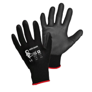 Ръкавици CXS топени в полиуретан полиестерни размер 11, черни, Brita - product - 082 TRN 695