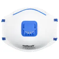 Маска Wolfcraft противопрахова тип мида с клапа 15 броя FFP2 V NR D
