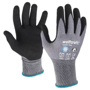 Ръкавици Wolfcraft топени в нитрил полиестерни  размер 11, сиво и черно, Vario Pro - product - 082 WLF 999
