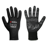 Ръкавици Wurth топени в нитрил полиестерни размер 10, черни, Tigerflex Cool - product - 082 WUR 675