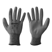 Ръкавици Wurth топени в полиуретан полиестерни размер 8, сиви, GREY PU - product - 082 WUR 858