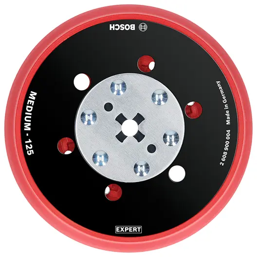 Подложна шайба Bosch за ексцентършлайф средно твърда ф 125 мм, Expert Multi-Hole
