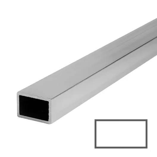 Профил алуминиев Assan Aluminyum правоъгълен  60 x 40 x 2 мм, 6 м