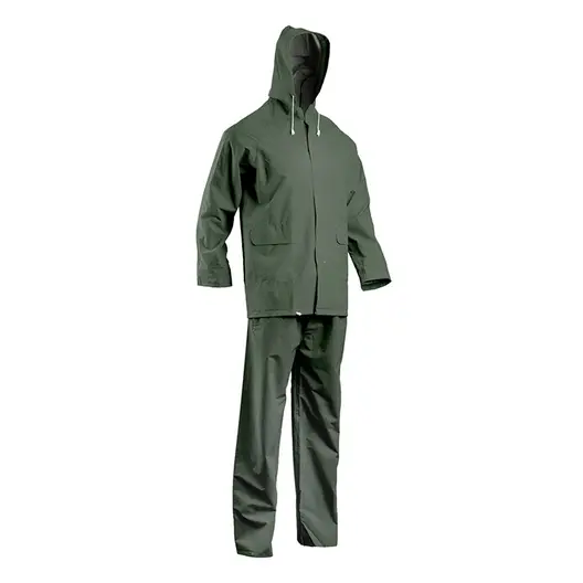Дъждобран Coverguard костюм PVC  зелен, размер XXXL
