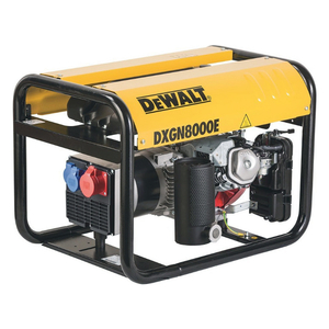 Генератор DeWALT бензинов монофазен 6400 W, 11.7 к.с., 26 A, 230 V, DXGN8000E 230V