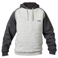 Суитчър DeWALT работен с дълъг ръкав  сив, размер XXL, Cyclone Hoodie