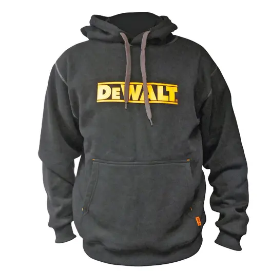 Суитчър DeWALT ватиран с дълъг ръкав  черен, размер M, Hooded Black