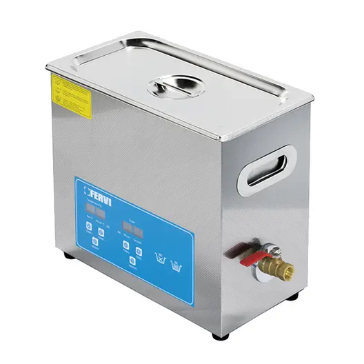 Ултразвукова вана Fervi за почистване  6.5 л, 180 W, 330x180x280 мм, UC01/65