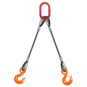 Сапан със стоманено въже Forankra двураменен с куки  5 т, 10 м - product - 094 HKL 103